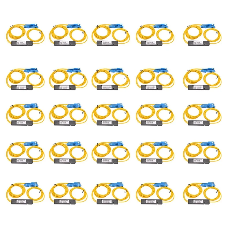 

20X Ftth SC UPC 1X2 Plc Singlemode Fiber Optical Splitter Fbt Optical Coupler