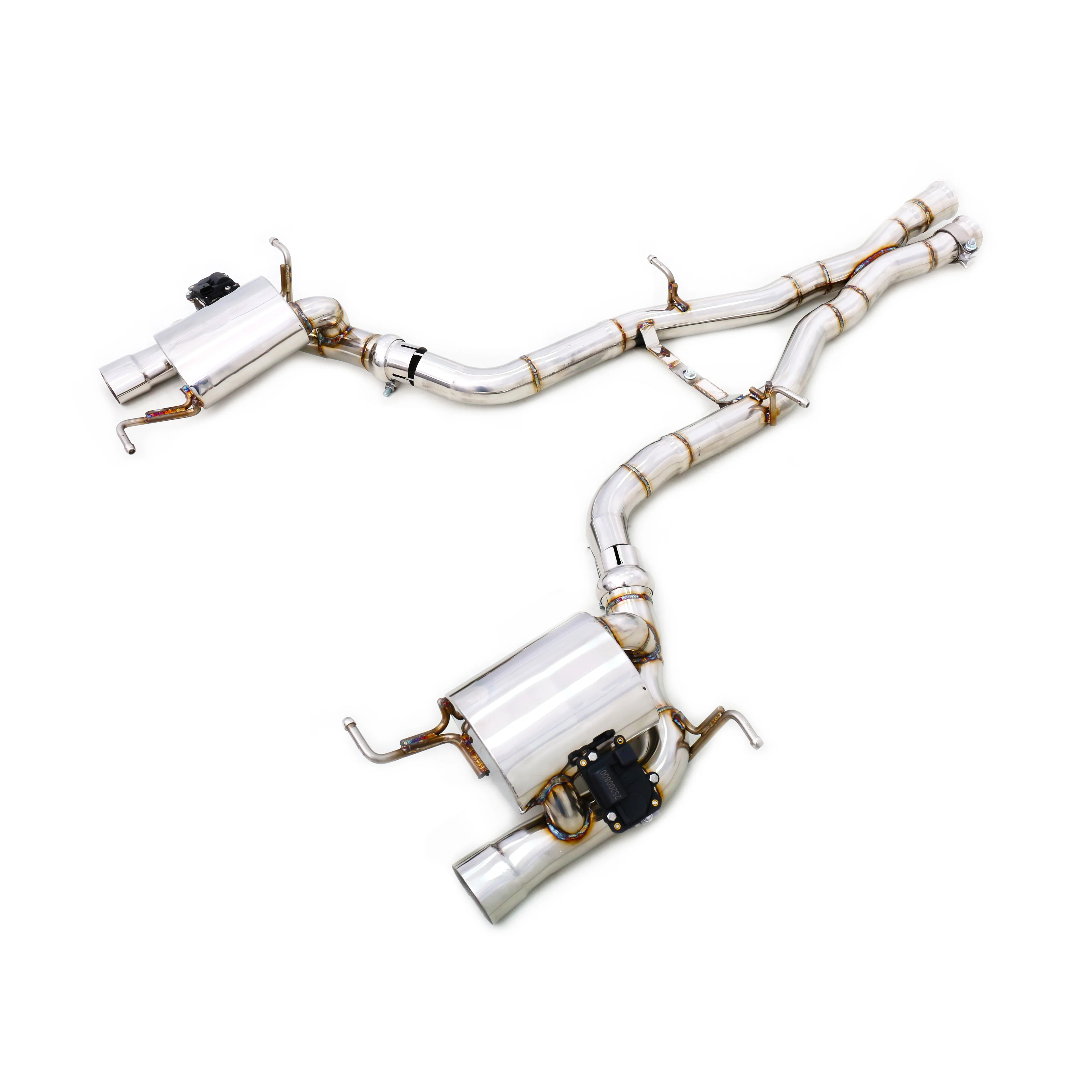 SLC43 R172 3.0T Factory Customization 304 Stainless Steel Mirror Polished 1.5mm Thickness Valved Exhaust