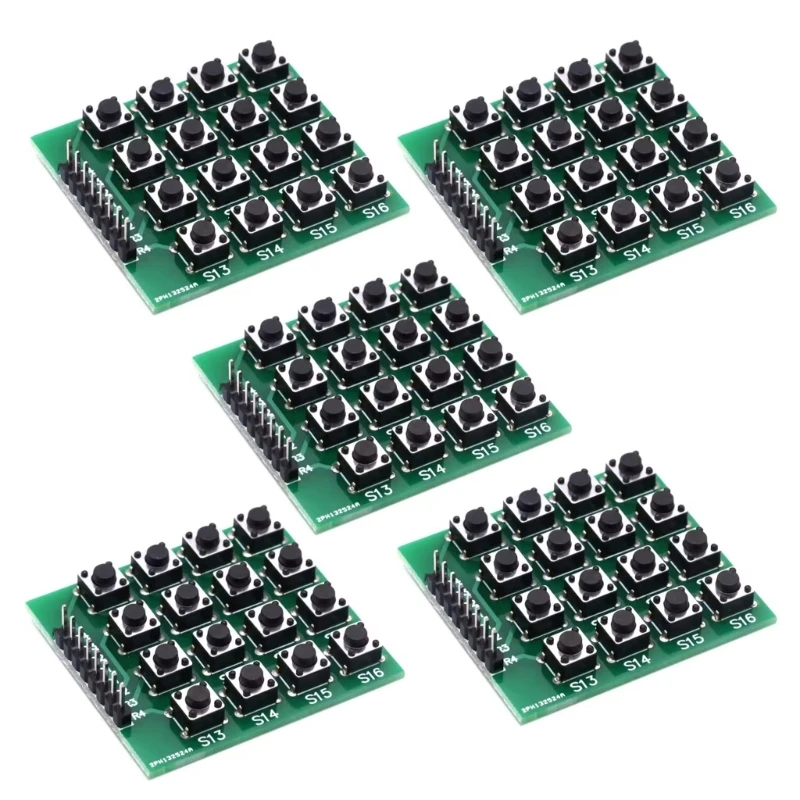 462D Durability 16Key 8PinMatrix Keypad Board Compatible for Raspberry Systems External Expansion Precise Input