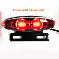 24V 36V 48V Electric Bicycle Front Light With Horn Ebike Tail Light And Turn Light Signal Brake Light  Three-in-one Switch