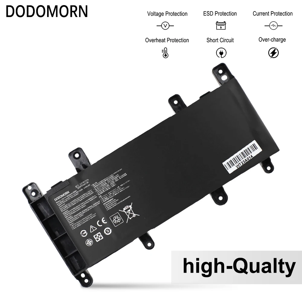 DODOMORN Nowa bateria C21N1515 do laptopów ASUS VivoBook X756 X756UA X756UJ X756UX X756UB X756UQ X756UV X756UW Series 5000mAh