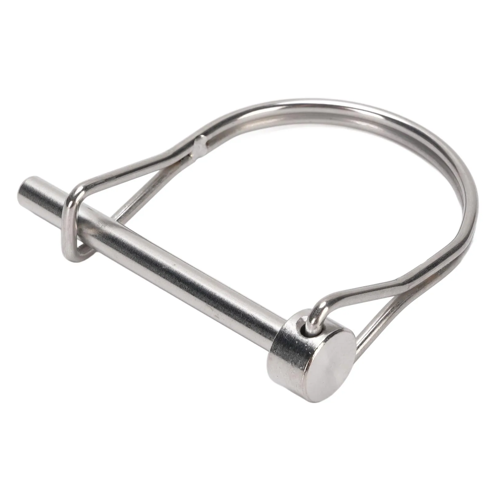 Safety Coupler Pin 316 Stainless Steel D Type Shaft Locking Pin Easy Fixing and Removal Durable for Table Saw Truck Boat Trailer