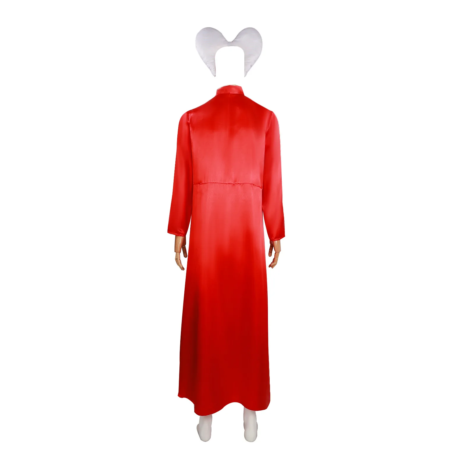 Men Cosplay Costume Red Cape Cloak with Headgear Adult Women Men Medieval Witch Uniform Halloween Party Disguise Suit