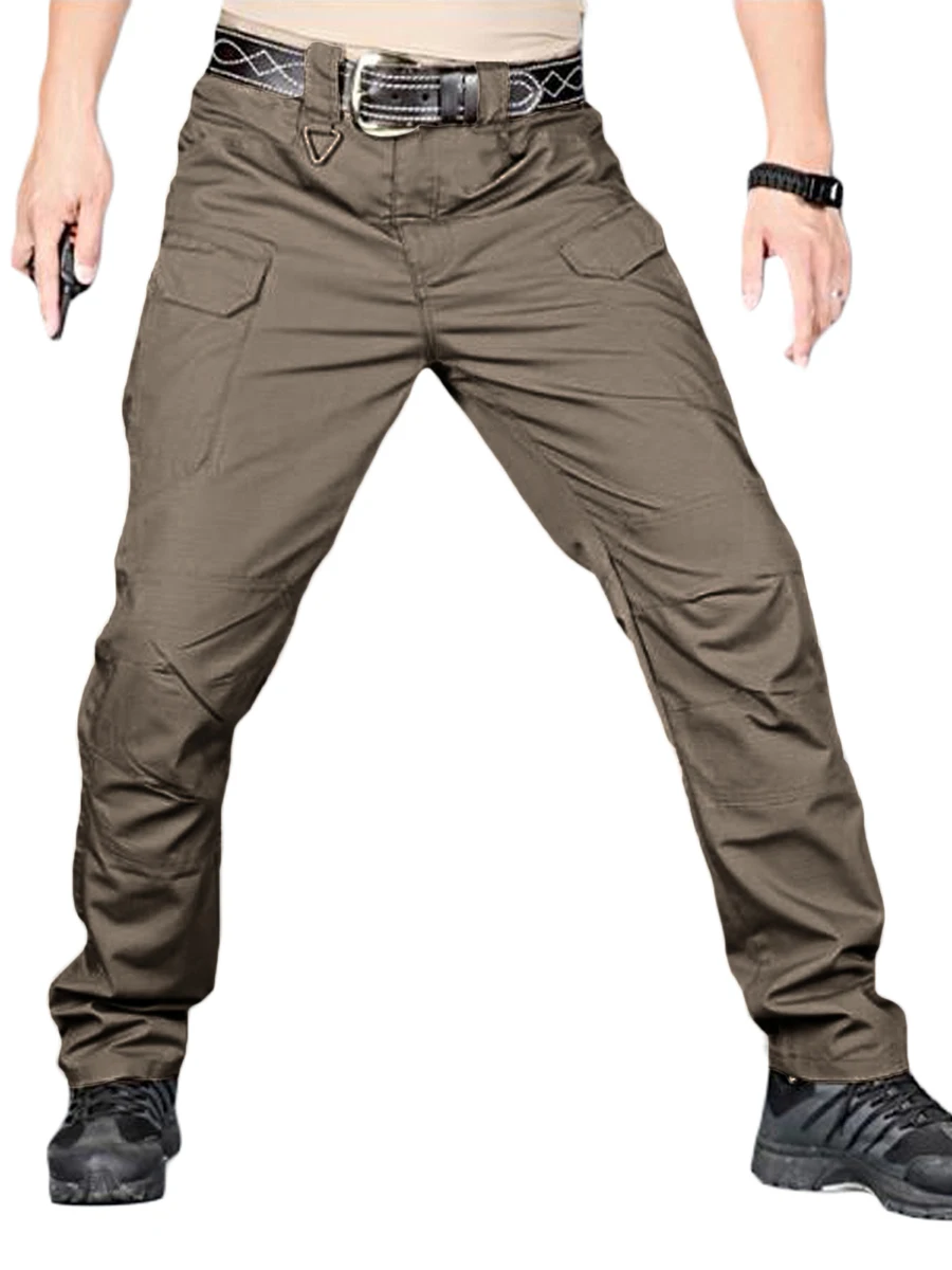 

Men s Slim Fit Cargo Pants with Multiple Pockets and Stylish Zipper Button Closure for Casual Tracksuit Jogger S-3XL