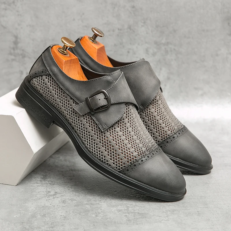 Spring New Leather Men Casual Shoes High Quality Business Shoes Mocassins Fashion Designer Male Loafers Classic Slip-on Flats