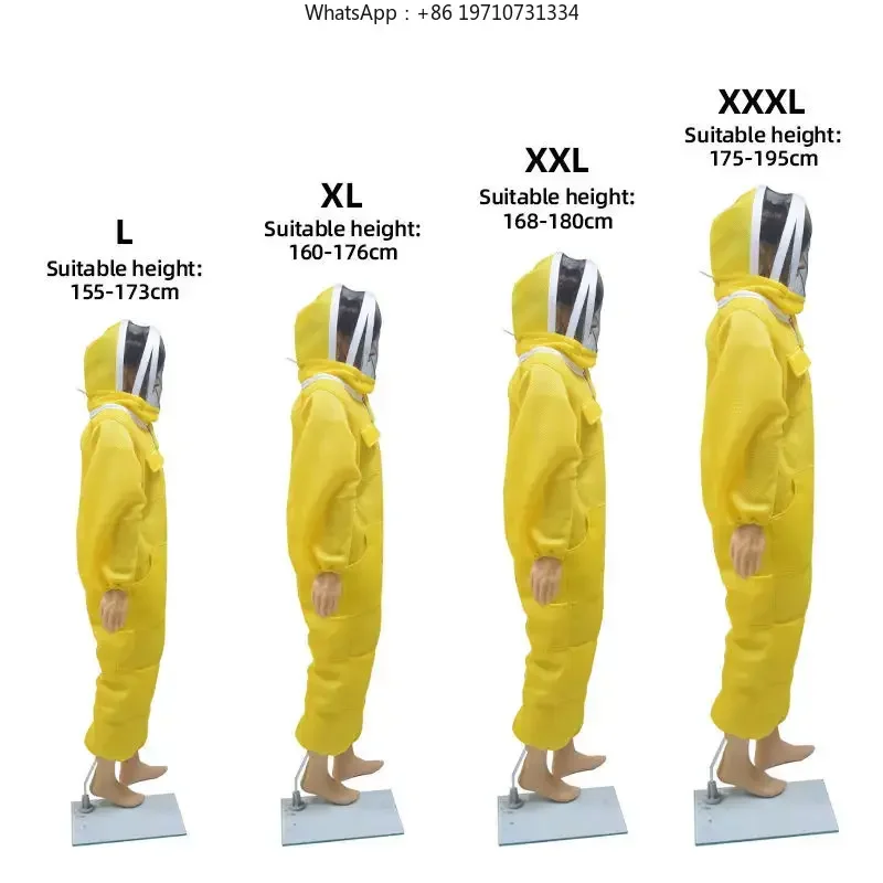 10 Pieces New Model Ventilated Beekeeping Suit Beekeeper Protective Cloth Breathable Mesh Beekeeper Suit Bee Shop Supplies