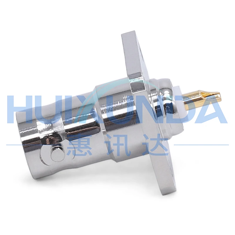 BNC-KF-2 لوحة مربعة متكاملة BNC رأس أنثى مع شفة أربعة فتحات مقعد أنثى BNC ثابت 18.5 موصل مربع Q9 #5