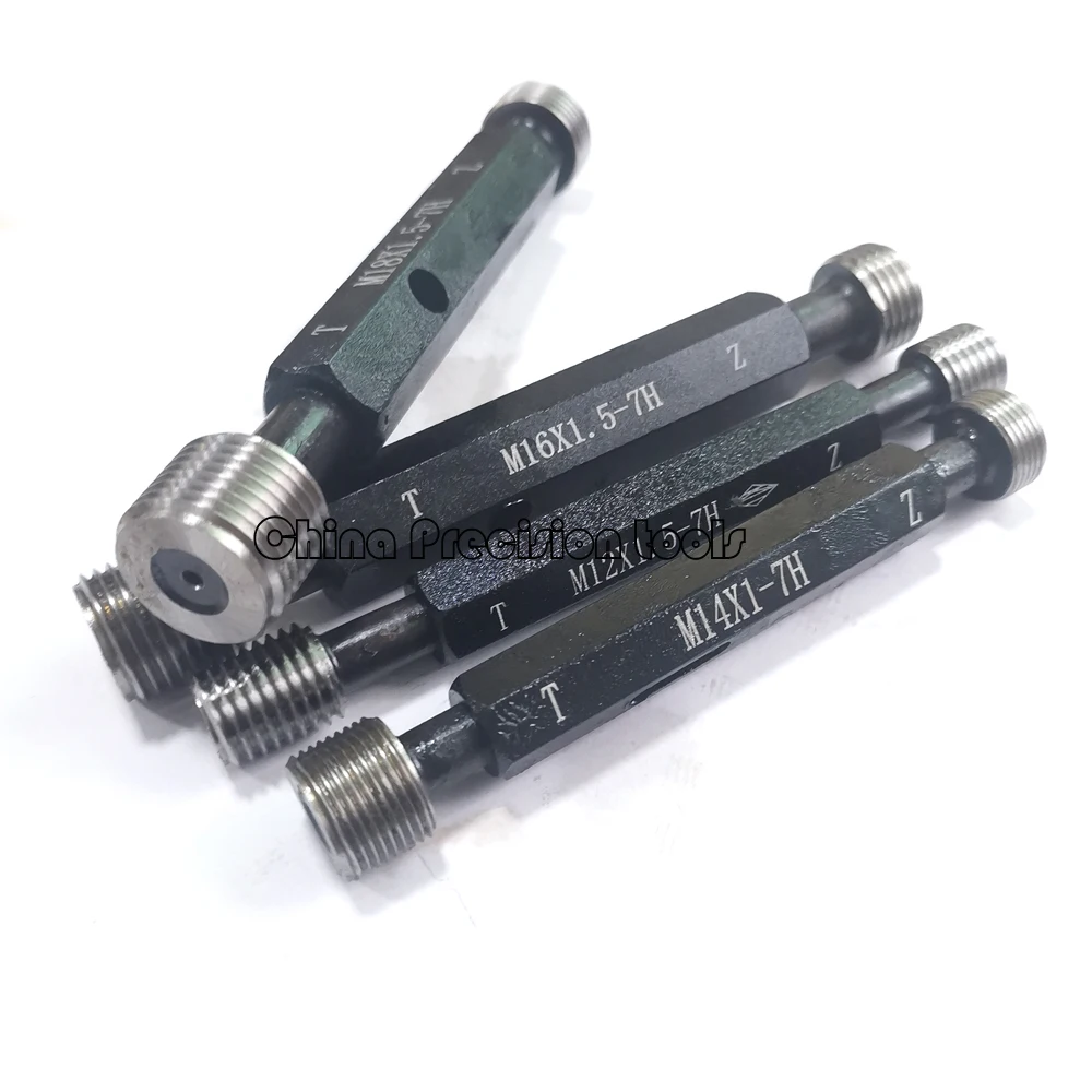 ISO 7H Metric thread plug gauge M6 M8 M10 M12 M14 M16 M18 M20 M22 M24 Fine screw threads gauges gages GO NOGO M2 M2.5 M3 M4 M5