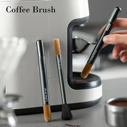 Espresso Coffee Machine Cleaning Brush Double Head Aluminum Coffee Maker Cafe Grinder Cleaner Brewing Head Cleaning Tool