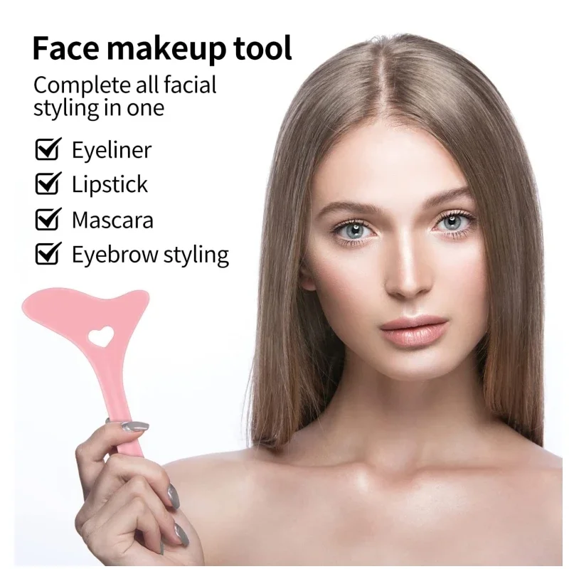 Multifunktionale Eyeliner Schablone Flügel Tipps Silikon Eyeliner Hilfe Marscara Zeichnung Lippenstift Tragen Hilfe Wiederverwendbare Make-Up-Tools