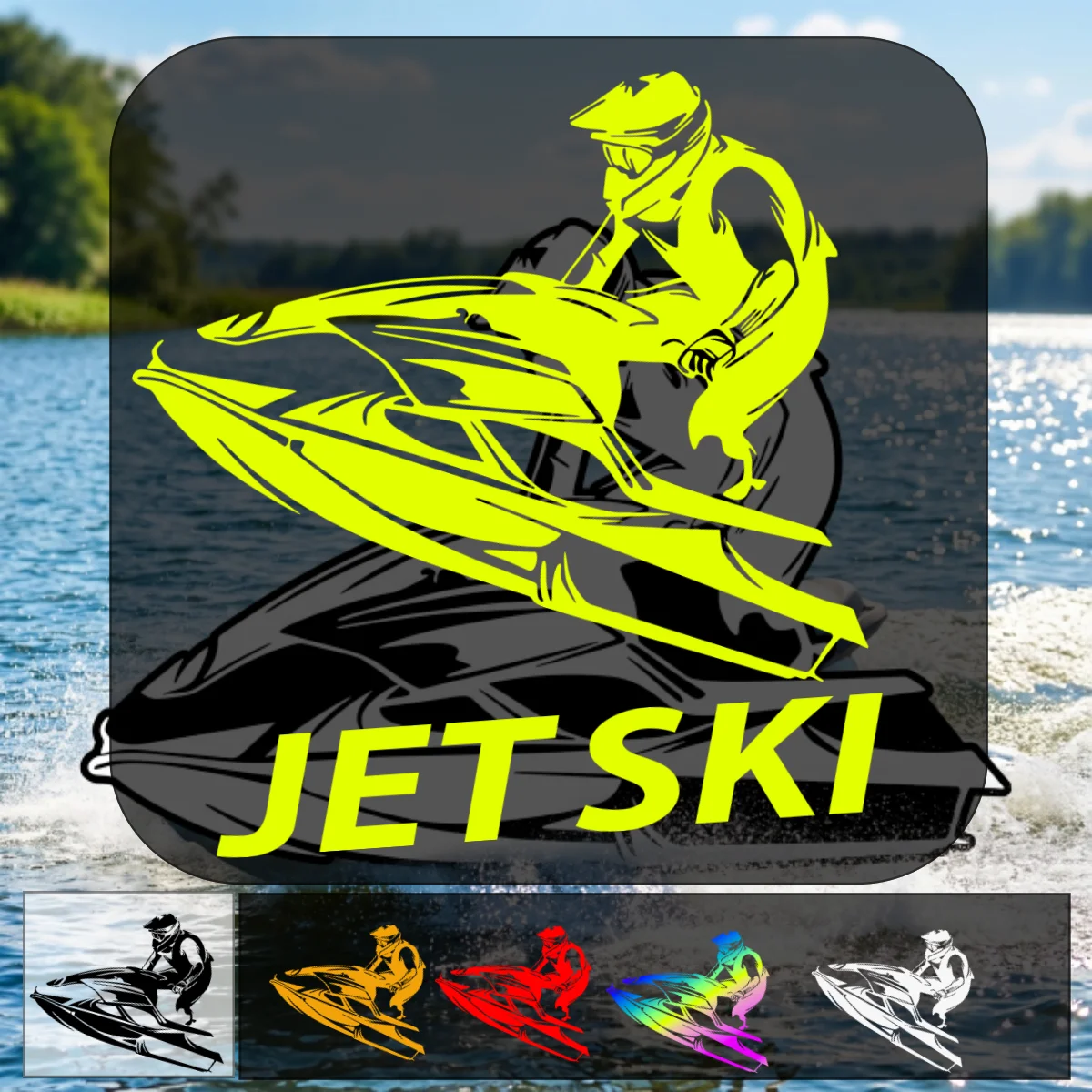 Jet Ski Stickers Waverunner GP FX VX FC Waterproof Sticker Riding Vinyl Decal RXP
