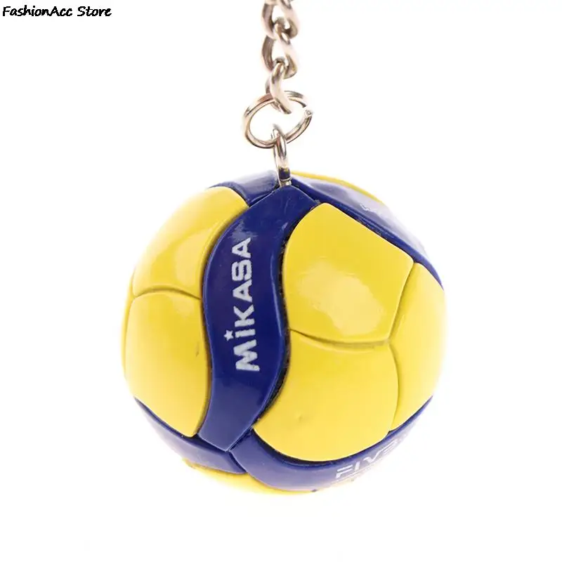 Porte-clés de volley-ball en PVC, ornements, boule de plage, clé de sport, cadeaux d'affaires