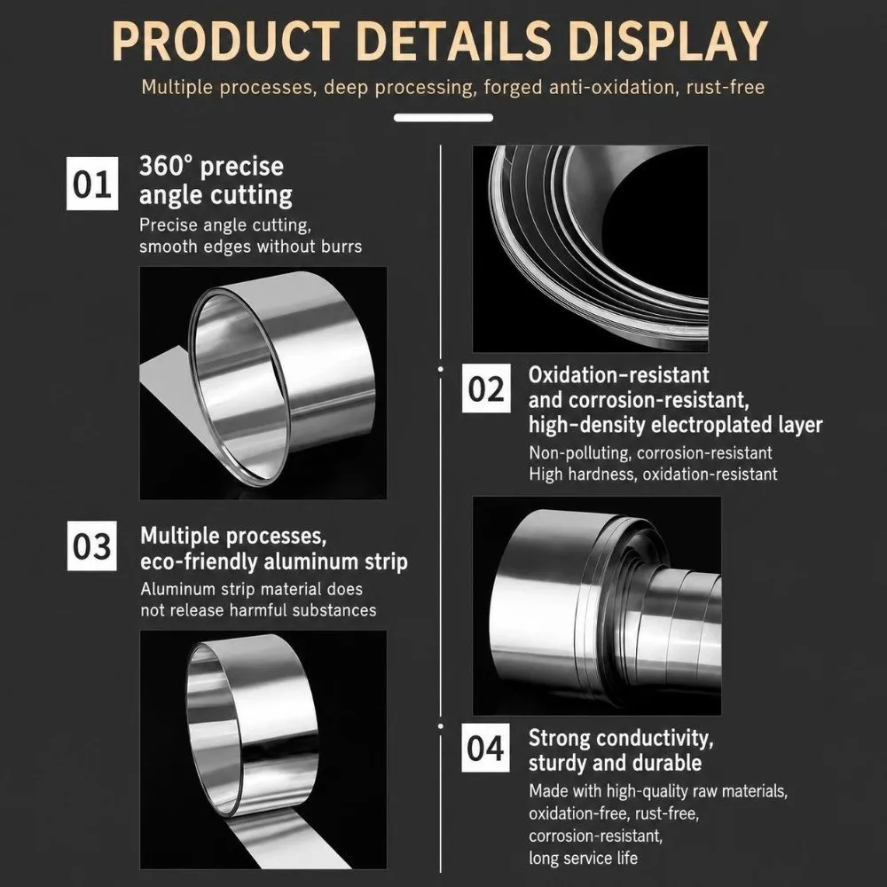 Thin 1060 Aluminum Aluminum Strip 0.1-0.2mm Thickness 30-300mm Width Aluminum Coil Aluminum Foil Sheet