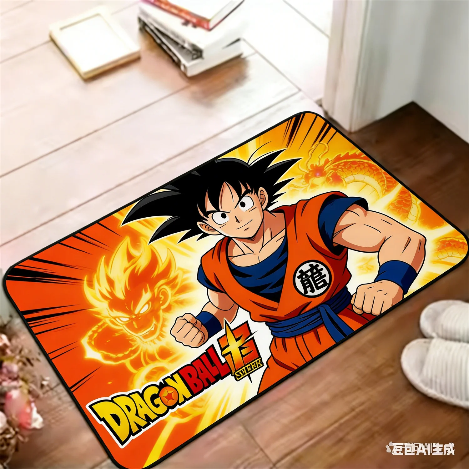 Dragon Ball Doormat, Anime Fan Favorite Goku Print Decorative Floor Mat for Fans, Anime Entryway Decor