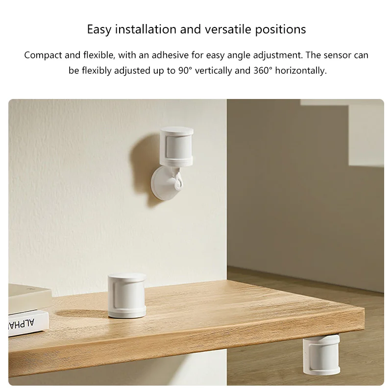 مستشعر حركة Xiaomi 2S عالي الحساسية، شاشة حركة صغيرة، كشف الإضاءة، بلوتوث، أتمتة ذكية لـ Mi Home