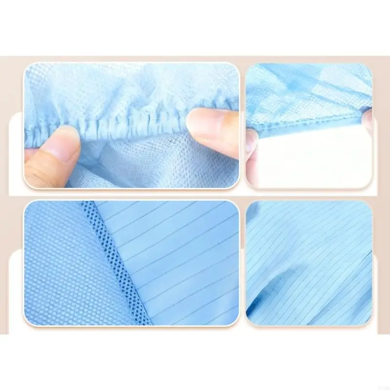 AntiStatic Work Cap DustProof Cotton Fabric Comfortable Mesh Hat for Industrial Worker Use Cook Cook Baker Headwrap 6XDA