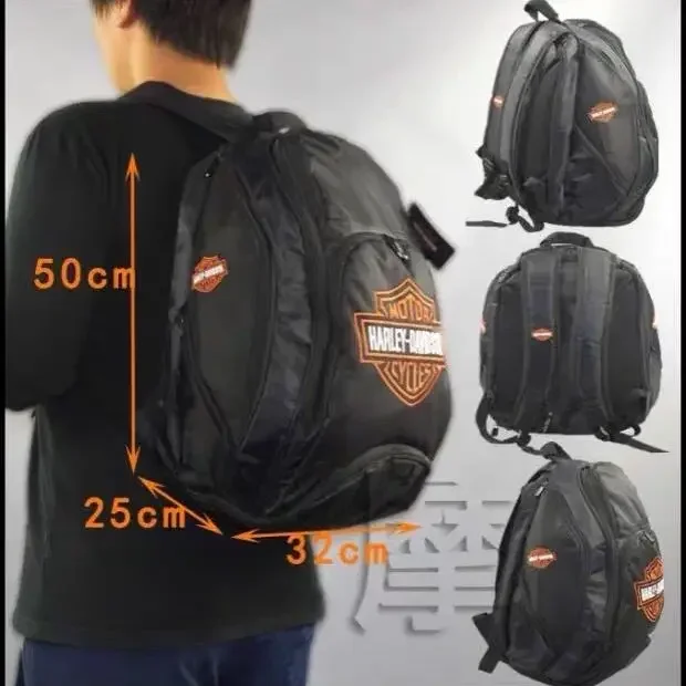 High Quality Harley Motorcycle Backpack Riding Backpack Outdoor Activity Bag Helmet Backpack for Both Men and Women