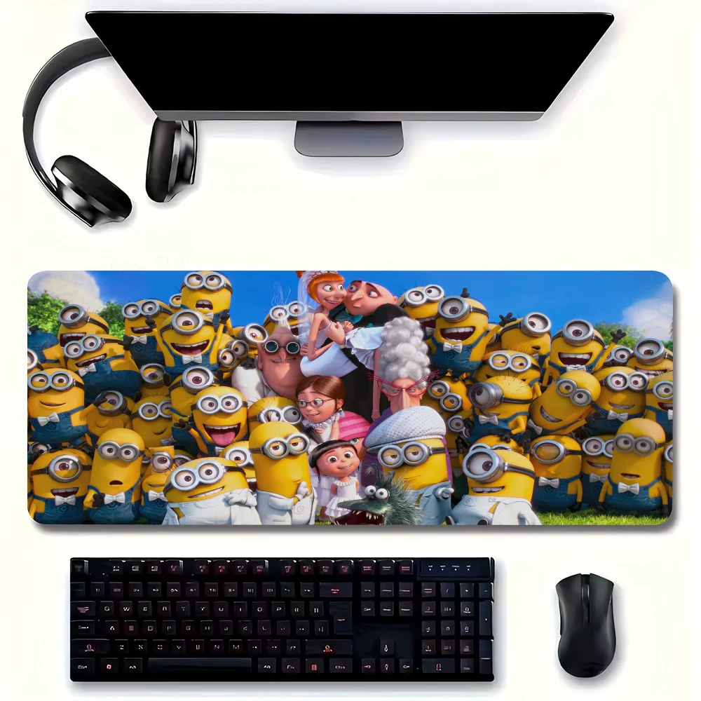 Minions D-Despicable M-MeS Mousepad Non-slip Suitable For Office Computers Laptops E-sports Game Desk Mats XXL Keyboard