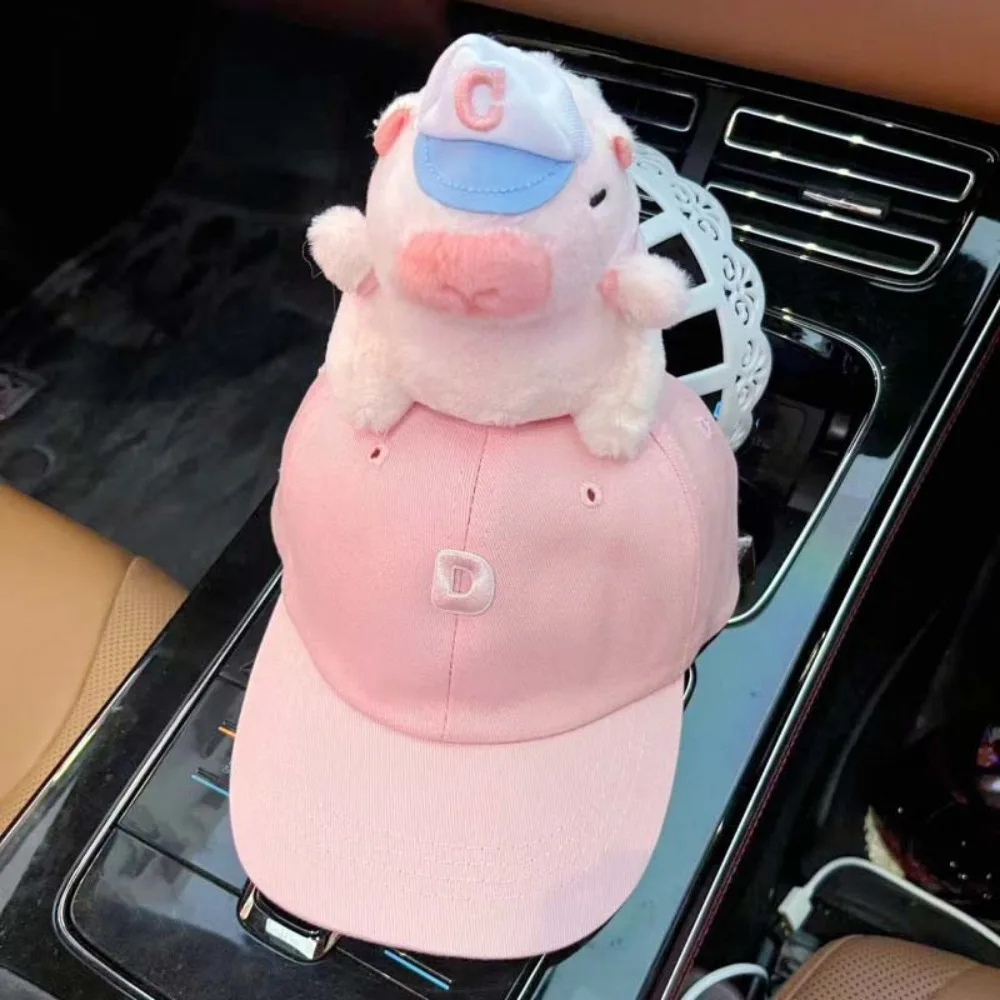 

Breathable Capybara Baseball Cap Adjustable Embroidered Letters Children Peaked Cap Thin Cartoon Kids Sunscreen Hat Summer