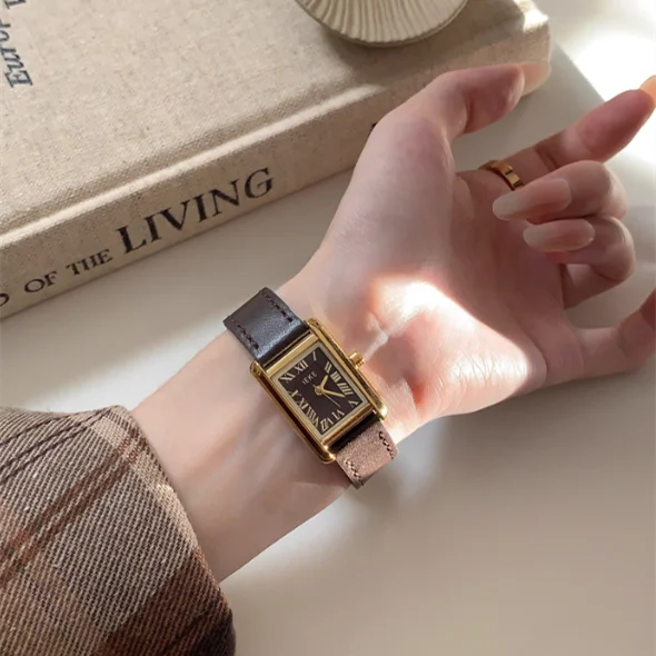 Compact And Exquisite, This Stylish Wristwatch Is A High-Fashion Timepiece For Women.  A Unique And Trendy Watch For Ladies.