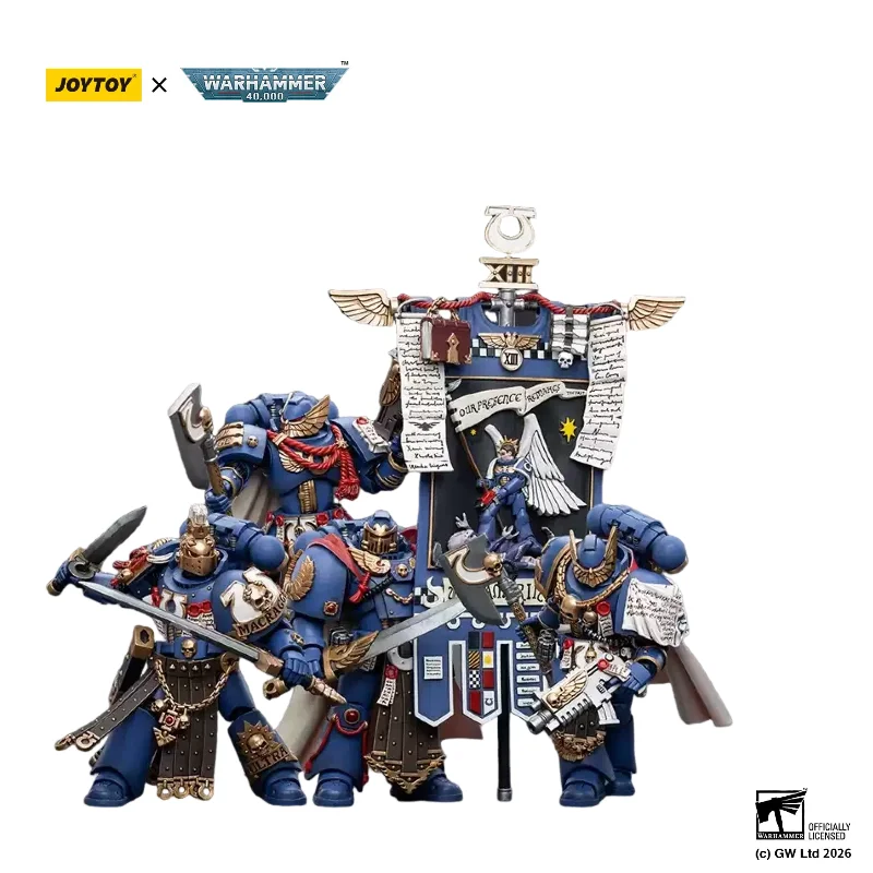 

JOYTOY Warhammer 40K Ultramarines Bladeguard Veterans 4-Pack 1/18 High Detail Articulated Collectible Action Figures