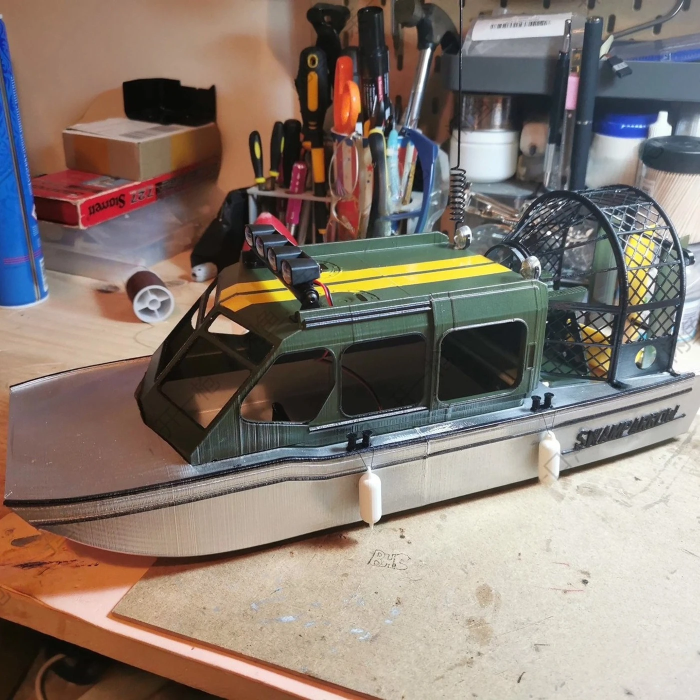 RC Boat 43cm Air Powered Remote Control Wind Boat High Precision 3D Printed RC Boat Model Kit Adult Toy