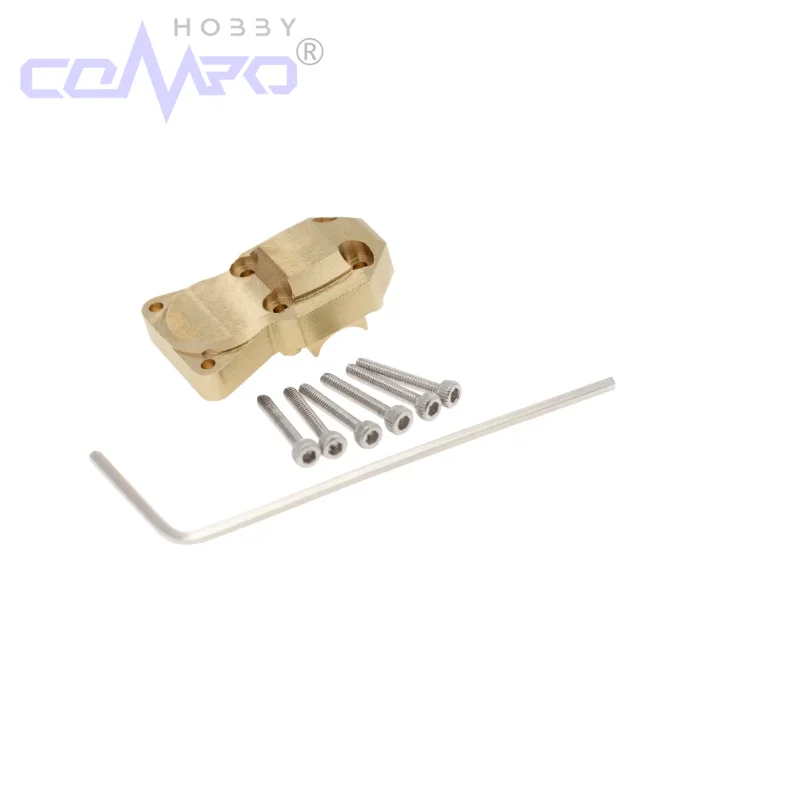 1Pc Brass Diff Cover Front Rear Heavy Duty Differential Axle Cover for Axial SCX24 90081 1/24 RC Crawler Car Parts
