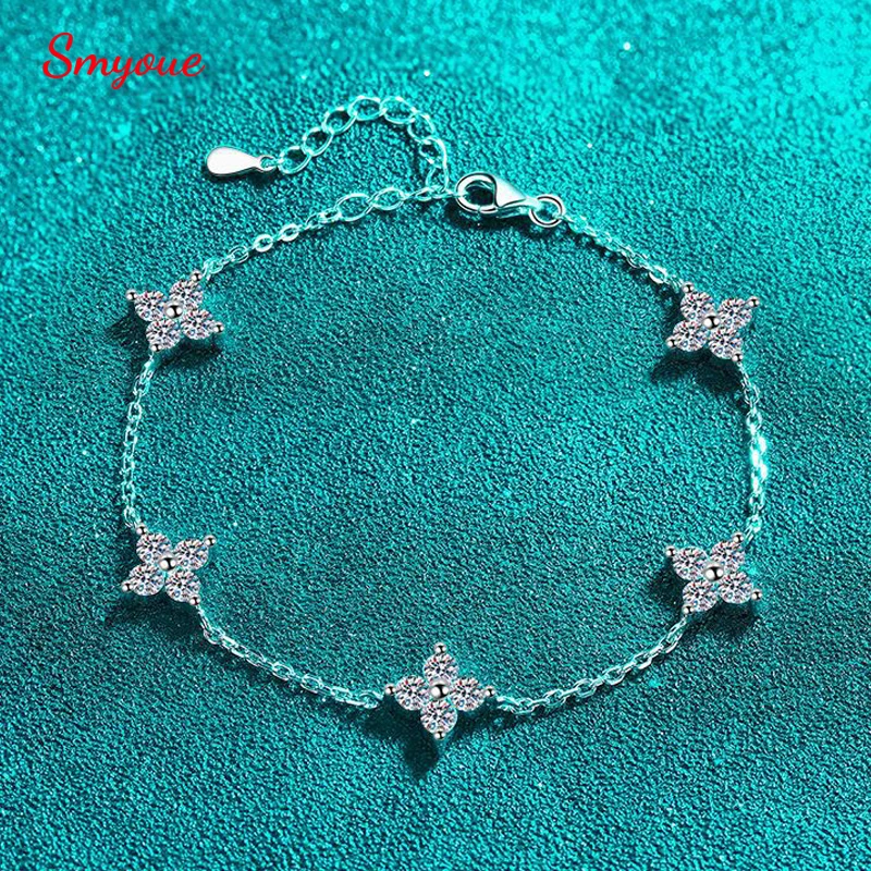 smyoue gra certified moissanite pulseiras para mulheres 925 corrente de prata esterlina joias de luxo presente de aniversario mm 2cttw certificado 01