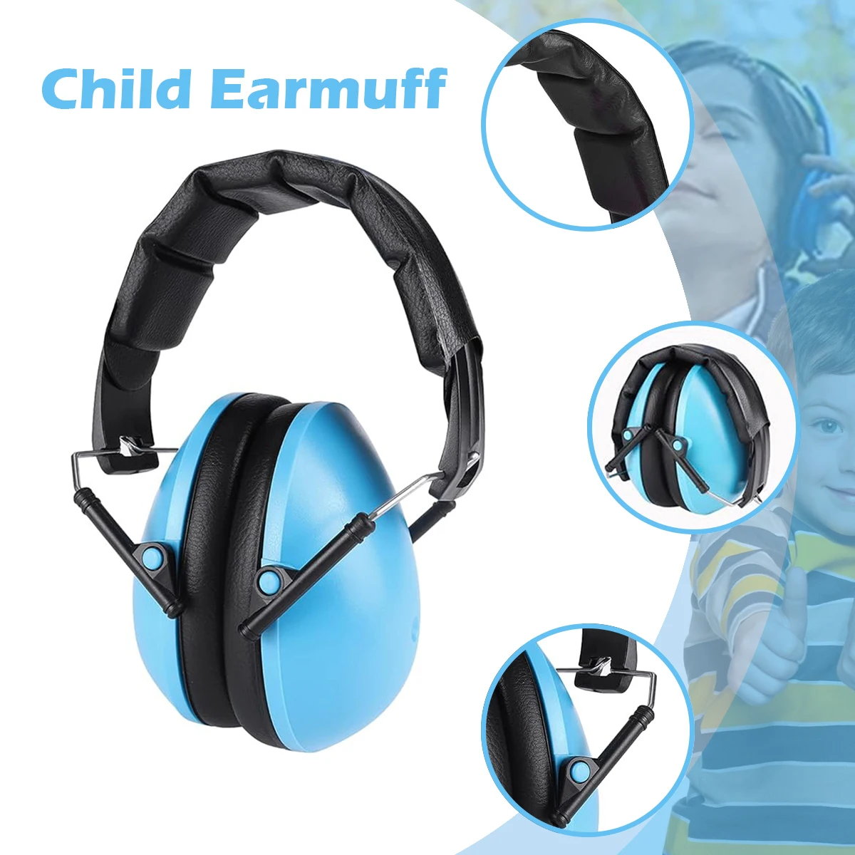 Children Ear Protection Earmuffs Safety Hearing Ear Muffs Noise Reduction Soundproof Headphones Children Protective Kids Earmuff