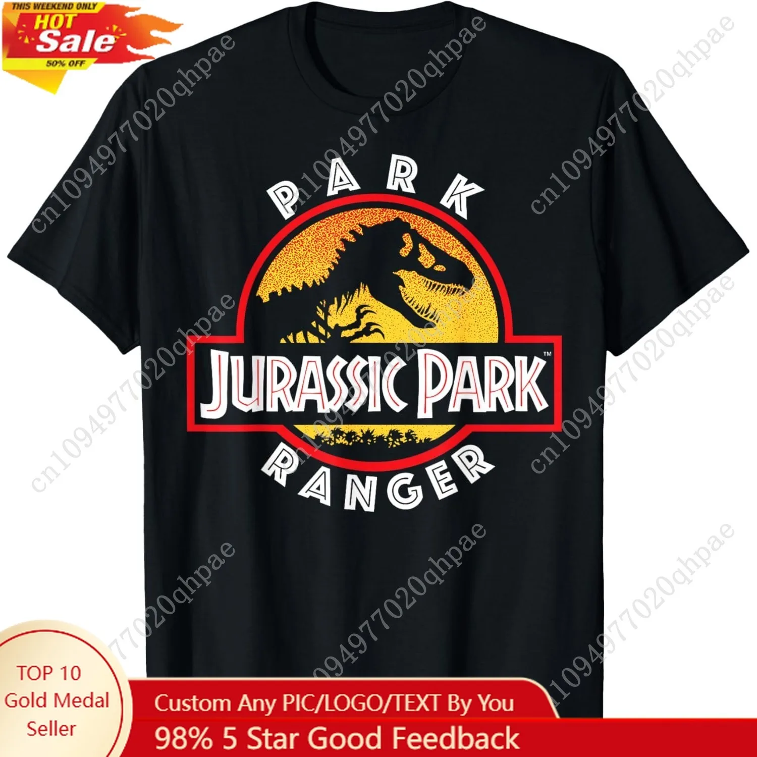 

Jurassic Park Circle Park Ranger T-Shirt Small