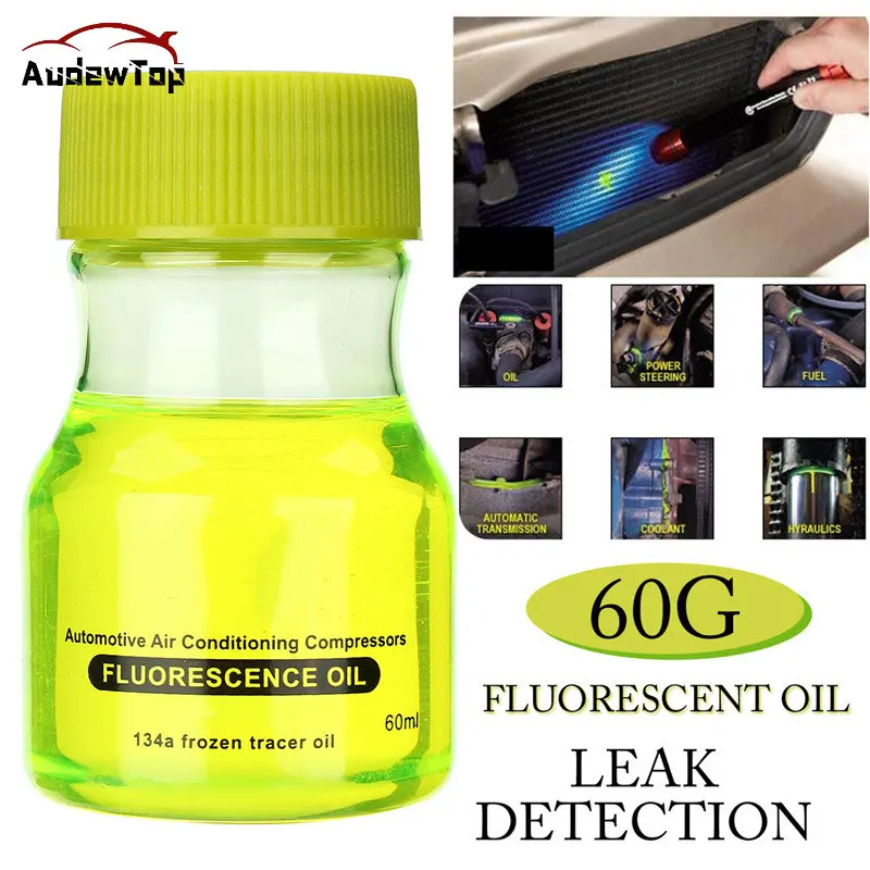 60g Fluorescent Leak With Fluorescence Oil Detection Leak Test UV Dye For Detection Air Conditioning For Car A/C Pipeline Repair