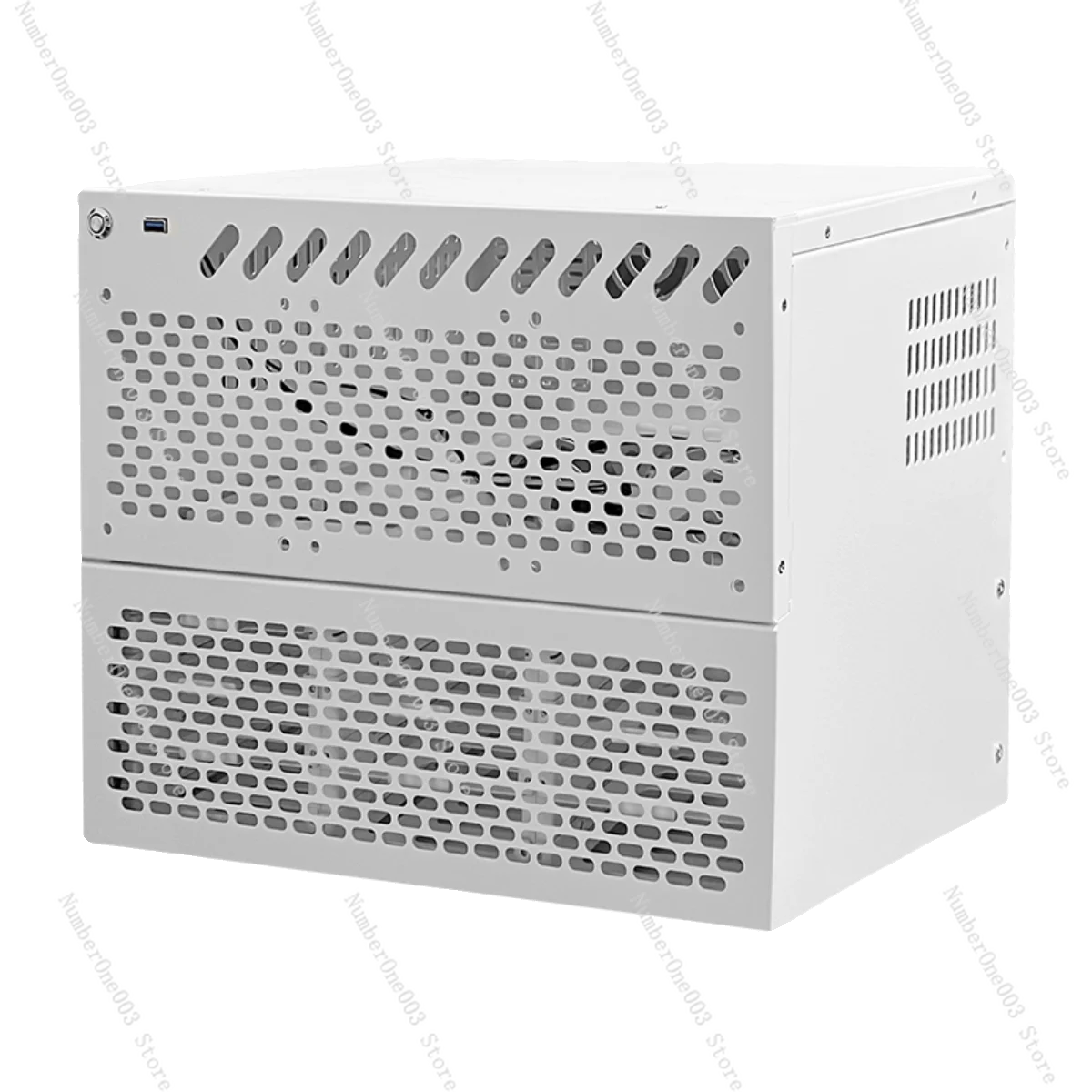 

12-Disk NAS chassis ATX large power supply MATX full height PCIe storage server LAN shared storage