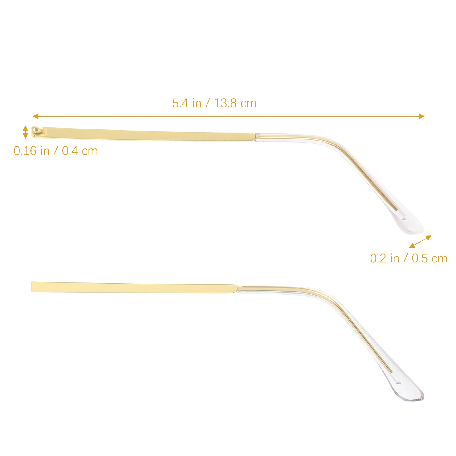 

1 Pair Metal Glasses Replacement Eyewear Frame Temple Sunglasses Eyeglasses Repair Kit Universal Fit Lightweight Durable Easy