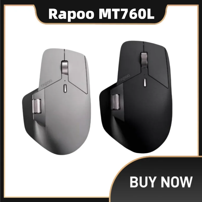 

Rapoo MT760L Gaming Mouse 2.4G/ USB/Bluetooth MT750L Wireless Mouse 3200 DPI Easy-Switch Up to 4 Devices 3 Mode Connection Gift