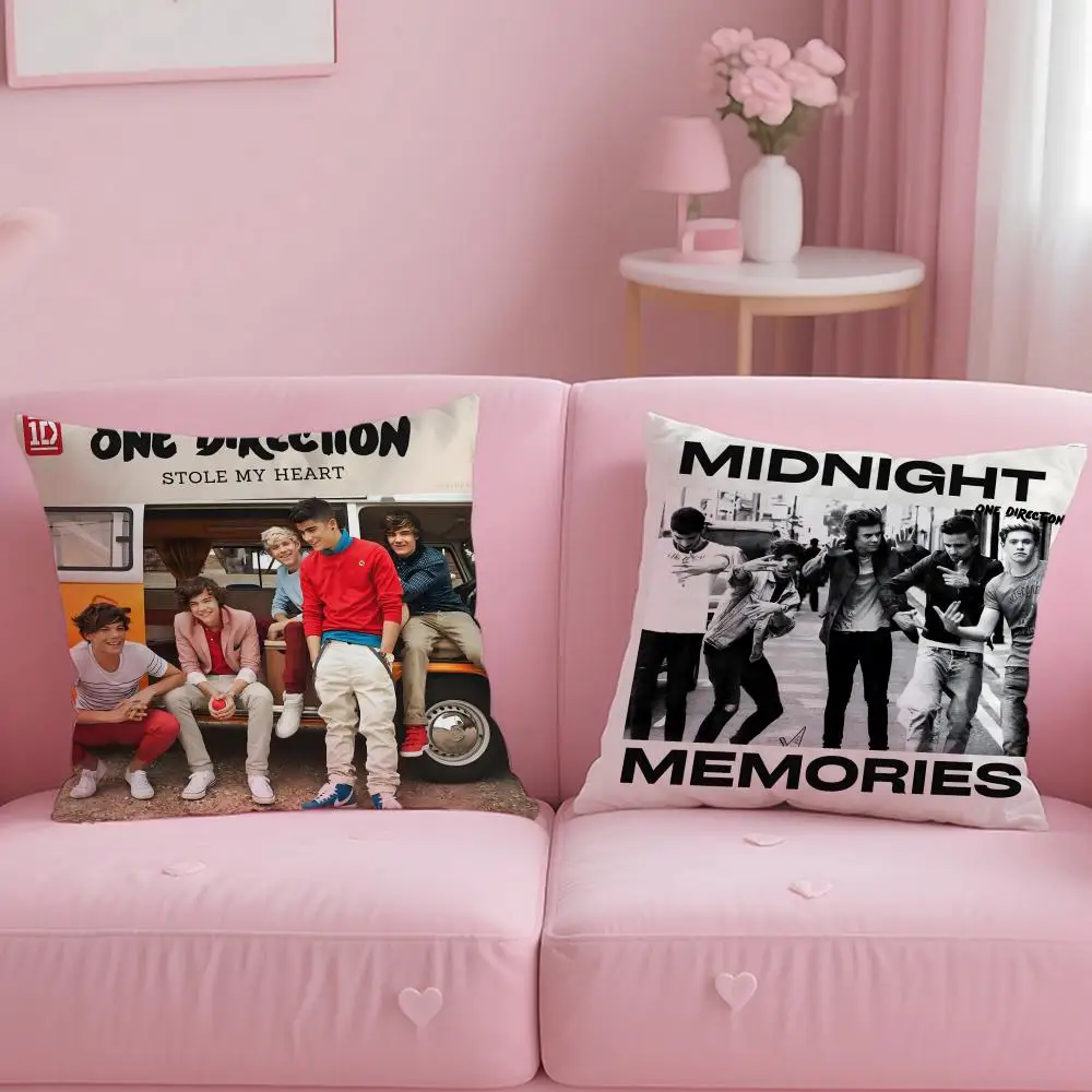 classic band Ones Direction Cushion Cover Soft & Easy-Wash Pillow Case – Versatile for Couch, Bed, Travel and Office