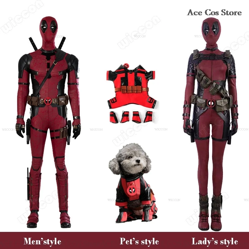 Lady Dead Cosplay Jumpsuit Wade SuperHero Gender Swap Pool Halloween Party Deaddpool Mask Cosplay Costume Prop Mask Movie Female