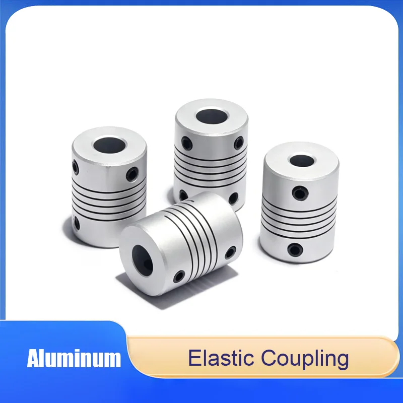 

5PCS Aluminum Alloy Flexible Coupling D19L25 Helical Shaft Coupler Connecting Sleeve for 3D Printer /Servo Motor Encoder
