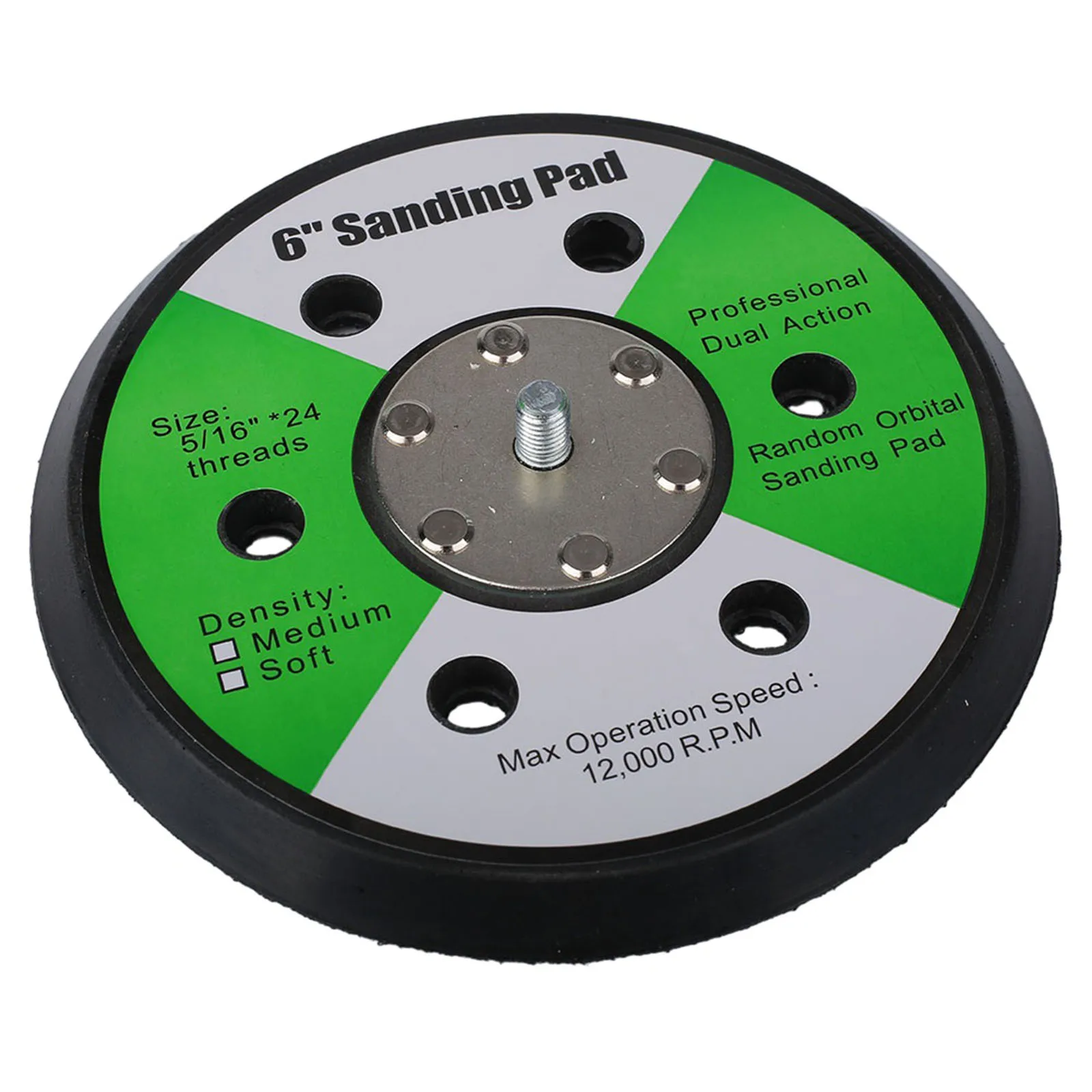 Reliable 6in 150mm 6holes Sander Backing Pad Suitable for Air Sander Polishers Long Lasting Polyurethane Material