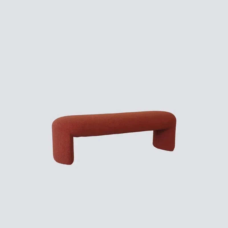 FURNITURE Modern Living-room Bench Boucle Upholstery  Nordic Patio Bench Bedroom Chair Bench Seating