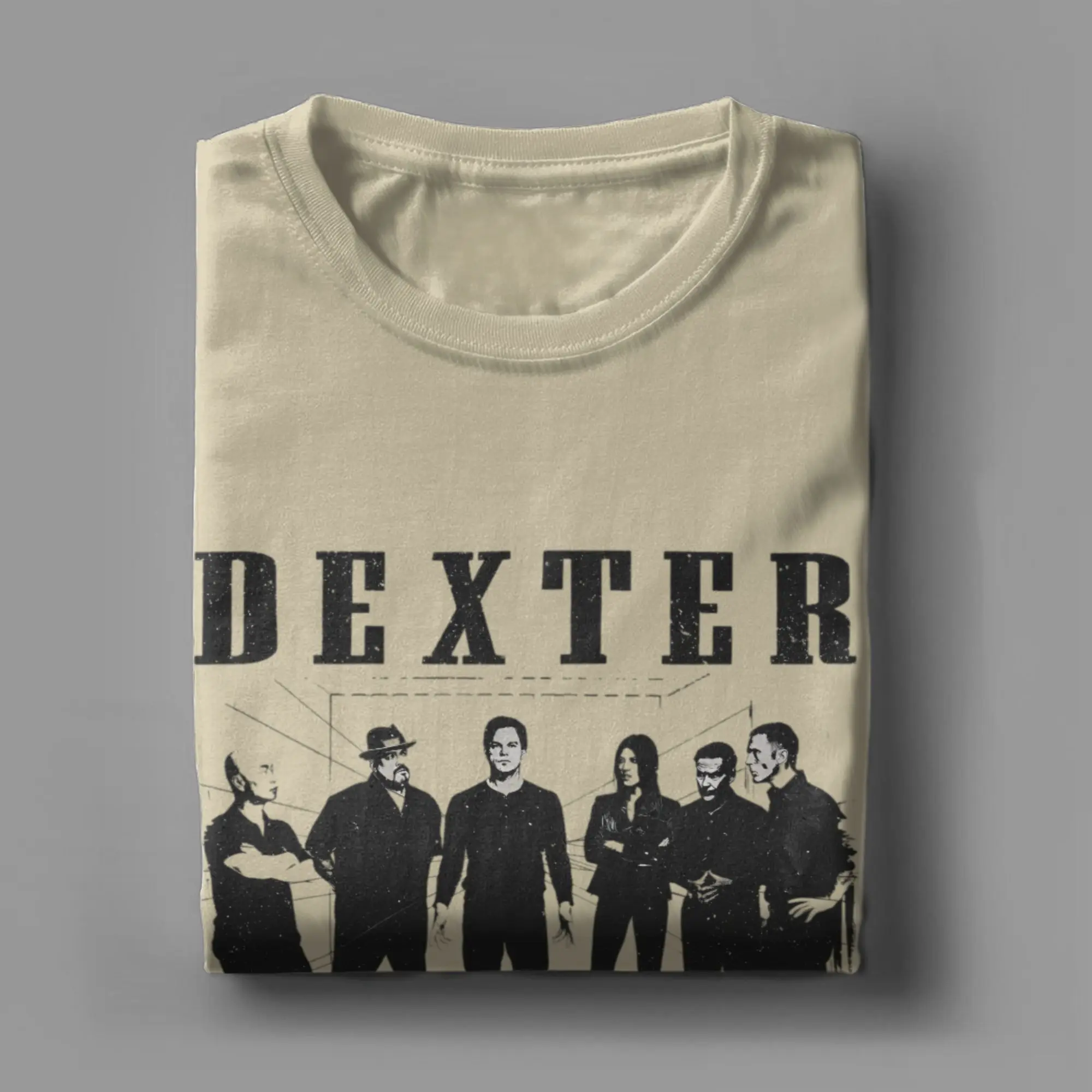 تي شيرت Dexter Morgan للرجال عتيق 100% قطن تي شيرت بياقة دائرية وأكمام قصيرة تي شيرت ملابس هدايا