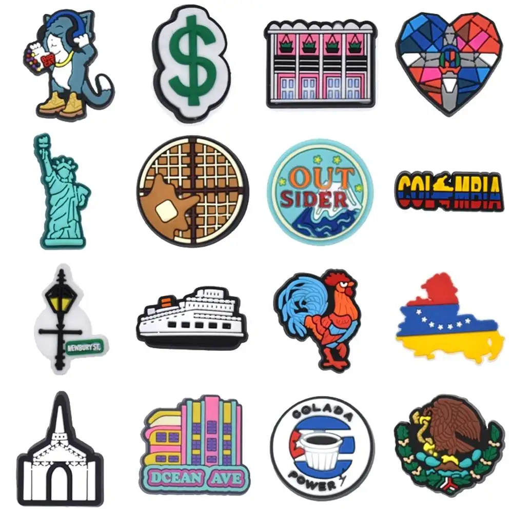 Building Shoe Charms for Crocs Sandals Kids Clogs Pins Boy Girls Badges Men Jeans Women Decorations Buckle Shoes Accessories