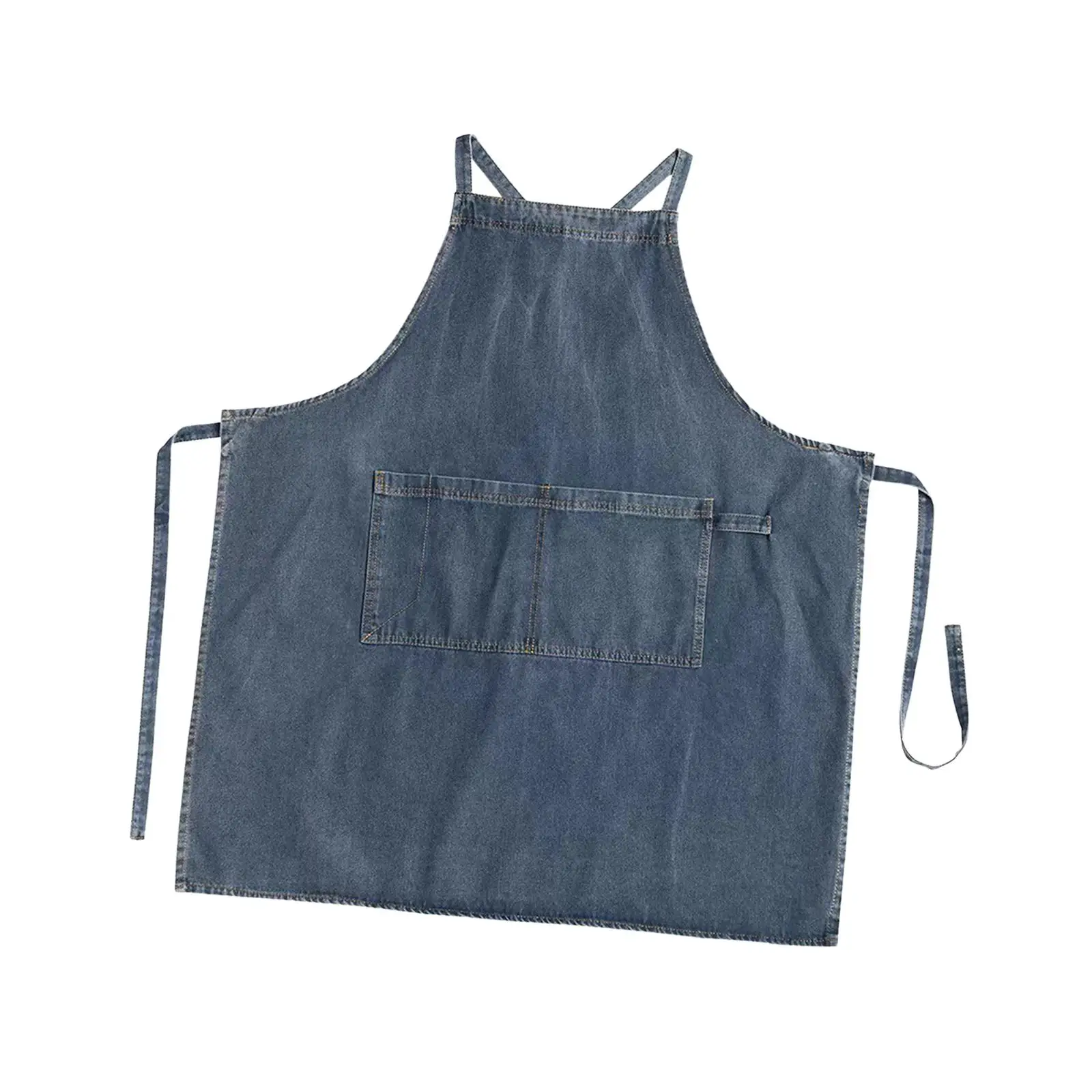 Thickened Canvas Apron with Large Pockets for Men Women Woodworking Gardening
