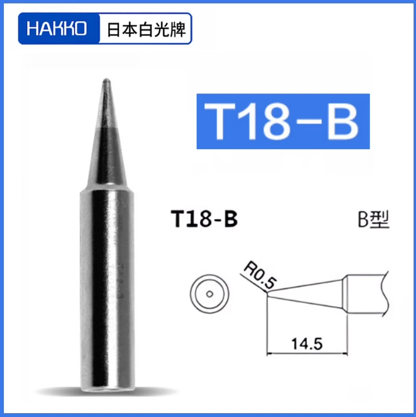 Imagem -06 - Pontas Originais do Ferro de Solda Hakko T18-k c d b i ku sb cf bl para Fx888d Fx888 Fx889 Peças de Reposição da Estação de Solda Ferramentas