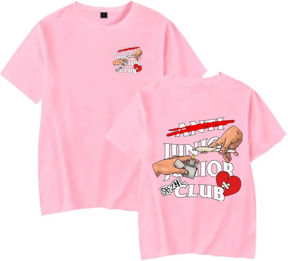 Junior H Merch Junior Club T Shirt 4 Life Tour Short Sleeve Crewneck Tshirt Unisex Top