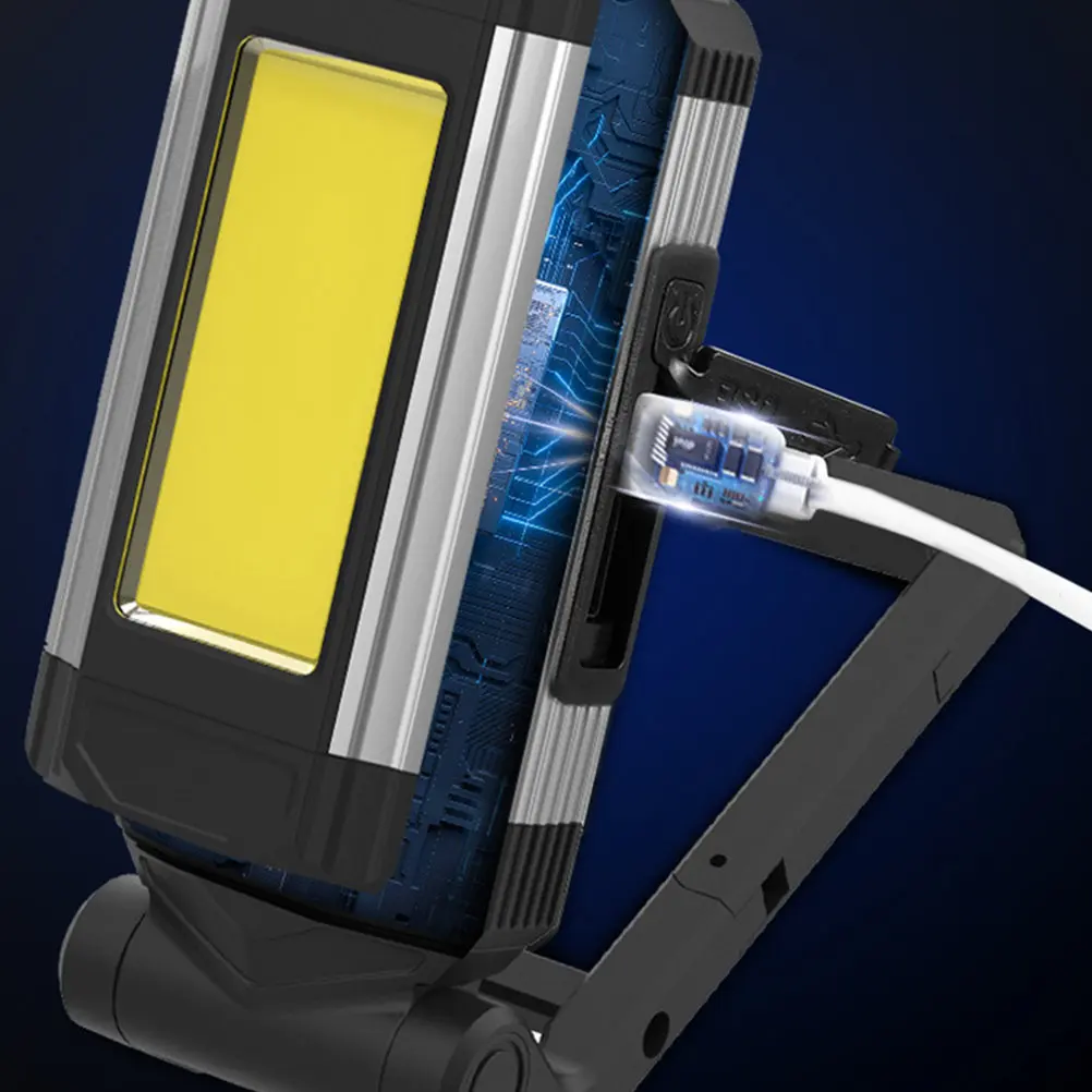 

Rechargeable Magnetic Work Light with USB Power Bank Output Wide Beam Floodlight for Auto Repair Emergency Camping Portable