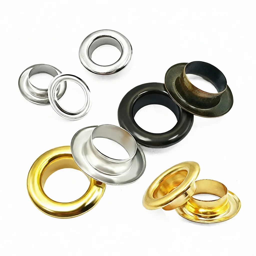 Iron Eyelets Grommets For Tarps Tent Curtains Shoes Industrial Banner Hardware Durable Round Edge Metal Ring Set Multi Sizes