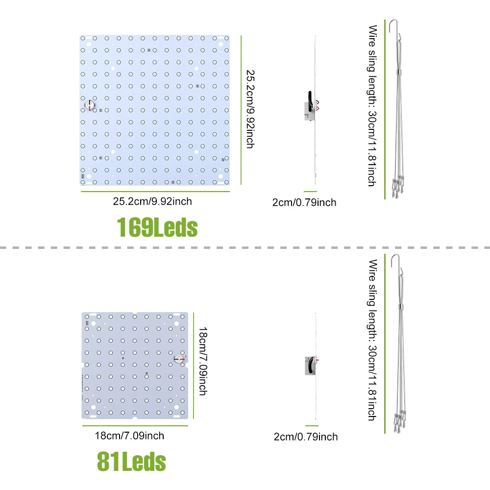 100 واط LED الطيف الكامل تنمو أضواء الكم مجلس زراعة مصباح الولايات المتحدة/الاتحاد الأوروبي التوصيل للداخلية الفاكهة الدفيئة خيمة الشتلة الخضروات