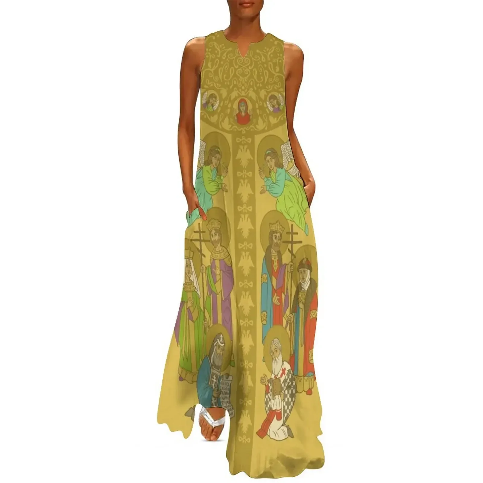 

Muscovite Tsar Regalia Long Dress beach outfits for women summer woman dress 2025 Elegant gown Woman's evening dress