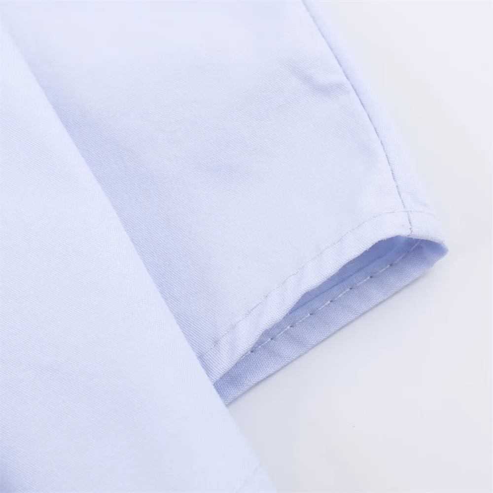 قميص بوبلين مطوي بسيط ومتعدد الاستخدامات على الموضة النسائية الجديدة للخريف #4