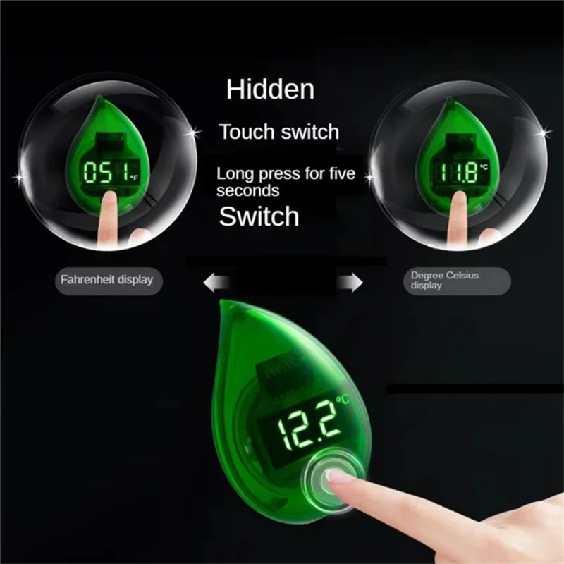 【جديد】ميزان حرارة ذاتي اللصق لحوض السمك LCD، موازين حرارة صغيرة لخزان الأسماك الرقمي، تبديل مجاني ℃ / ℉ مقياس درجة الحرارة 0-90 ℃